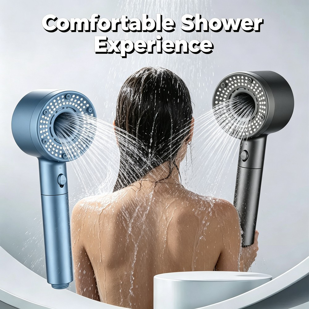 Home One Bathroom Accessories - 5 adjustable modes of high-pressure shower