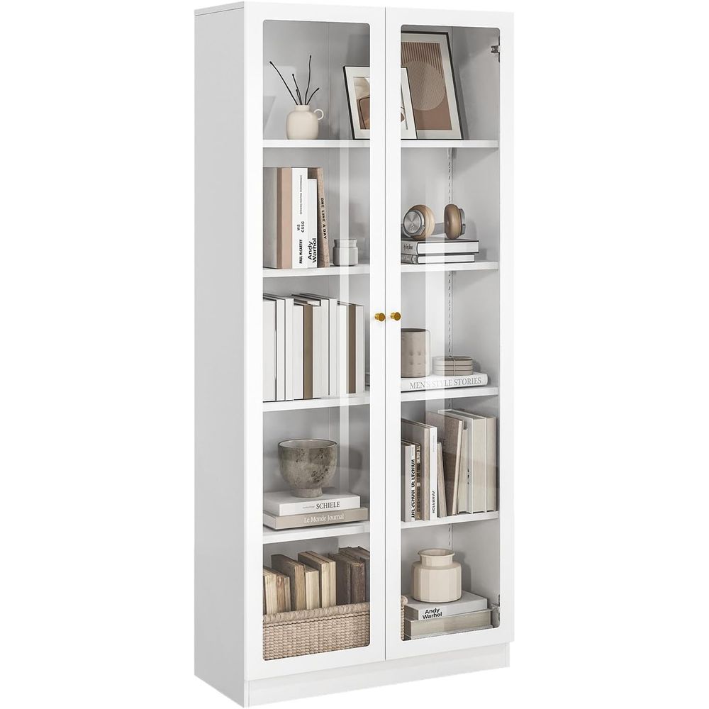 Home & Bathroom Building Products Pte Ltd - 70.87 Tall Metal Bookshelf, 5-Tier Display