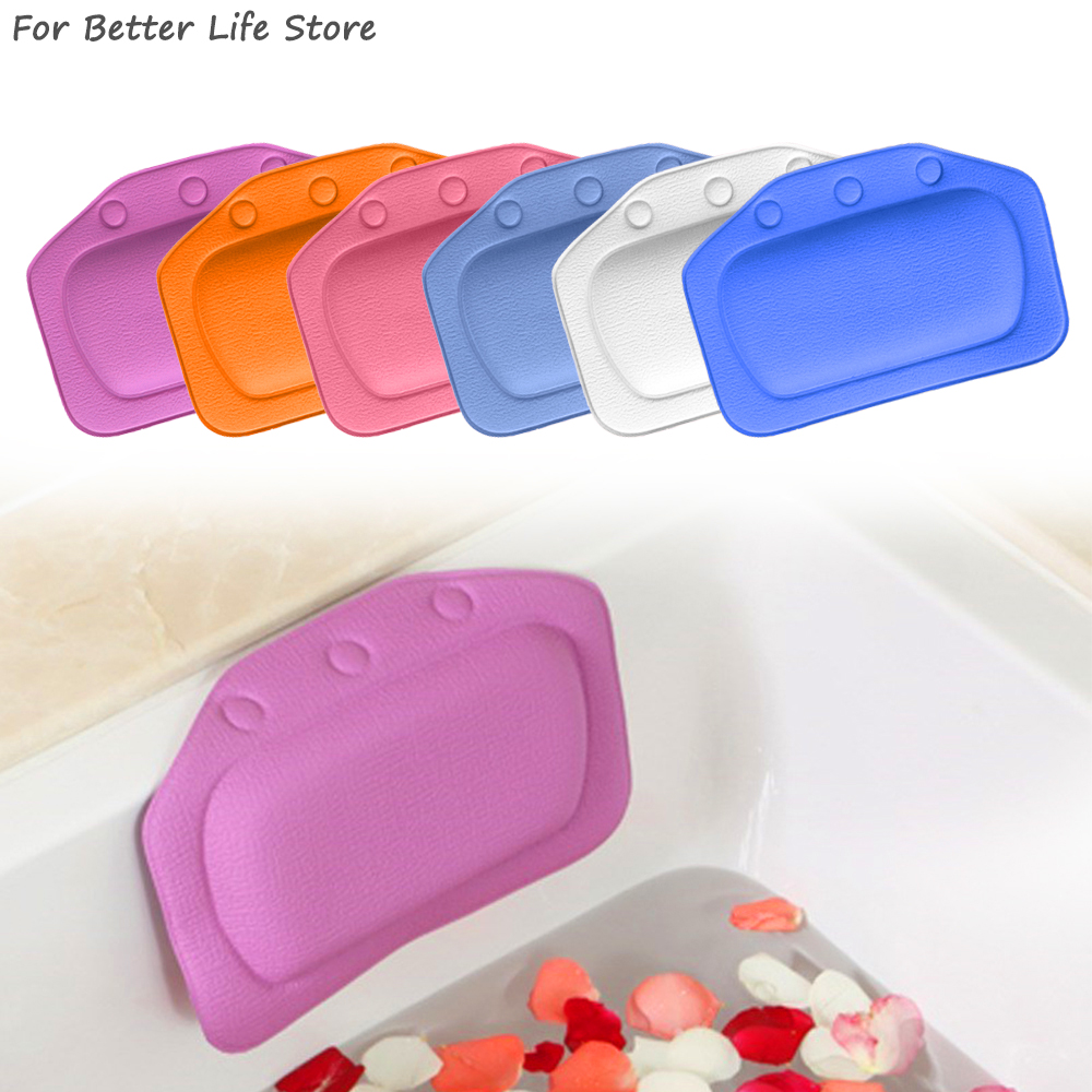 Bathtub Pillow Inflatable - 1Pcs 6 Colour 130G SPA Soft