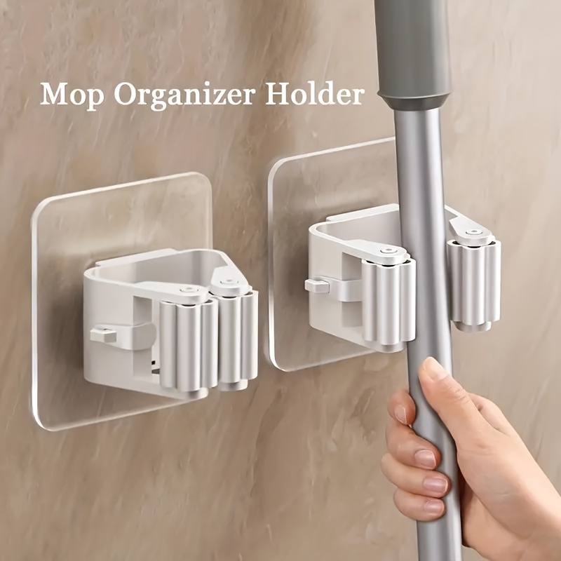 Home Essentials Bathroom Rack - 2 pcs Bathroom Mop Holder No