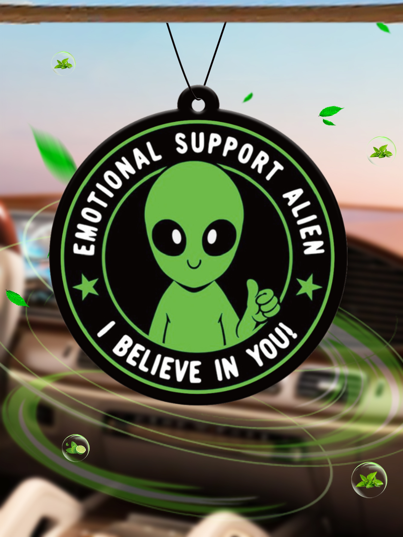 Home Bathroom Freshener - Emotional Support Alien Alien Scented Bahamian