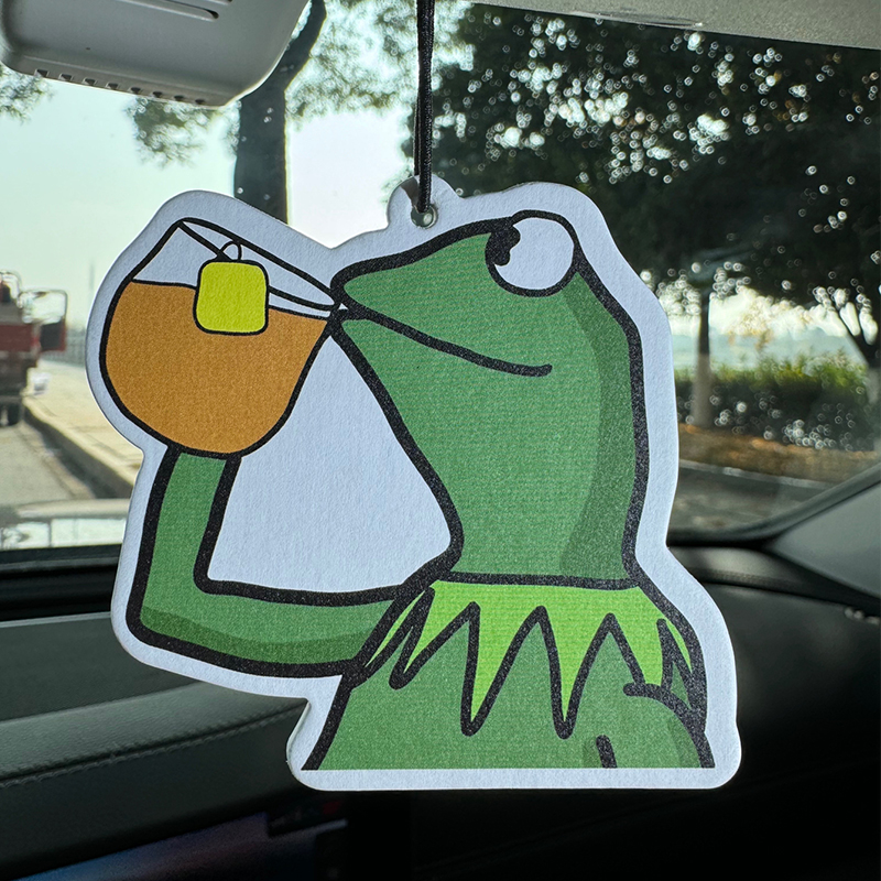 Home Bathroom Freshener - Meme Frog, Afternoon Tea, Drinking Tea,