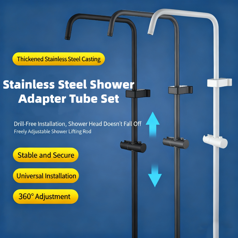 Home Bathroom Taps - Stainless Steel Shower Adapter Tube Set