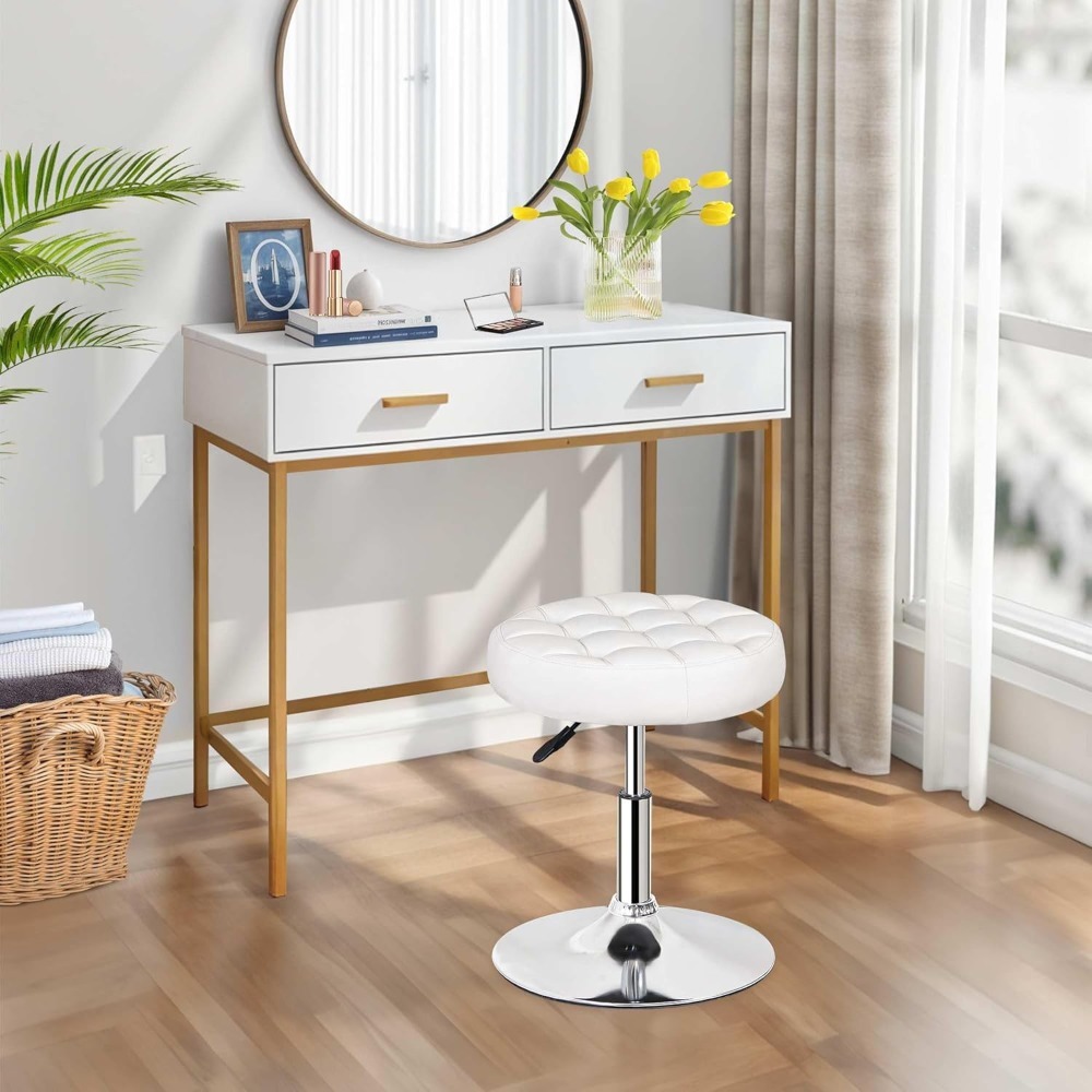 Vanity Chair Stool Modern Tuft - Home Bathroom Vanity のレビューと価格