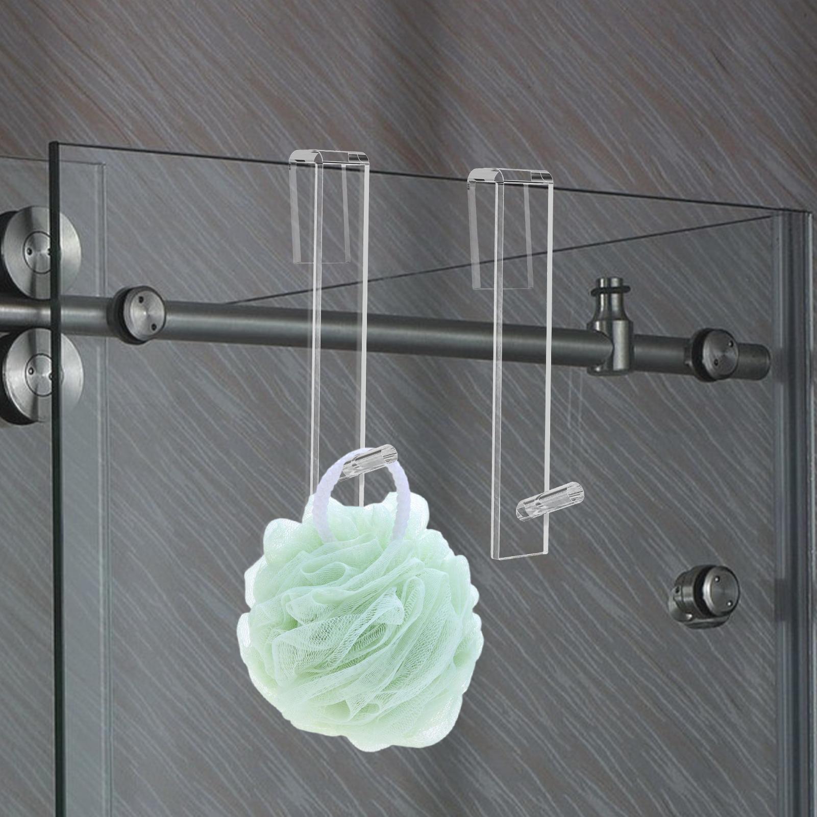 Shower Door Hooks Acrylic Coat - Home Bathroom Door のレビューと価格