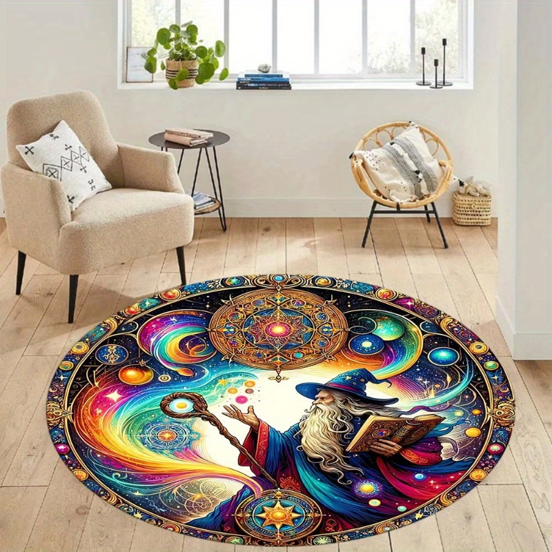 Wizard Fantasy Art Round Rug F - Home Bathroom Colors のレビューと価格