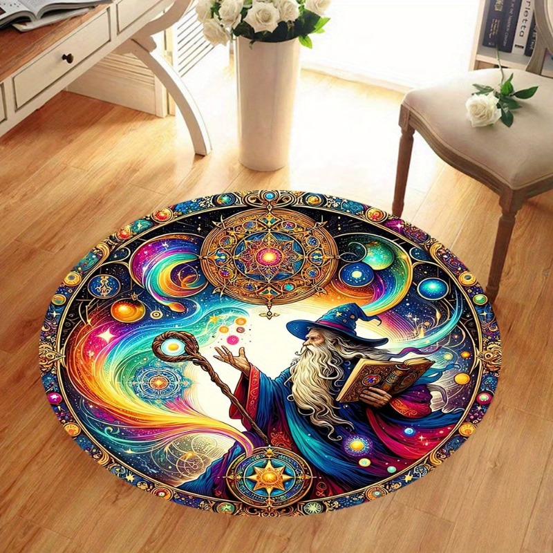 Wizard Fantasy Art Round Rug F - Home Bathroom Colors のレビューと価格