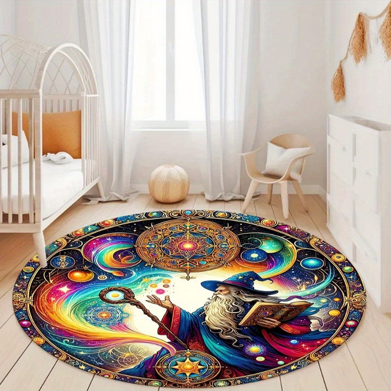Wizard Fantasy Art Round Rug F - Home Bathroom Colors のレビューと価格
