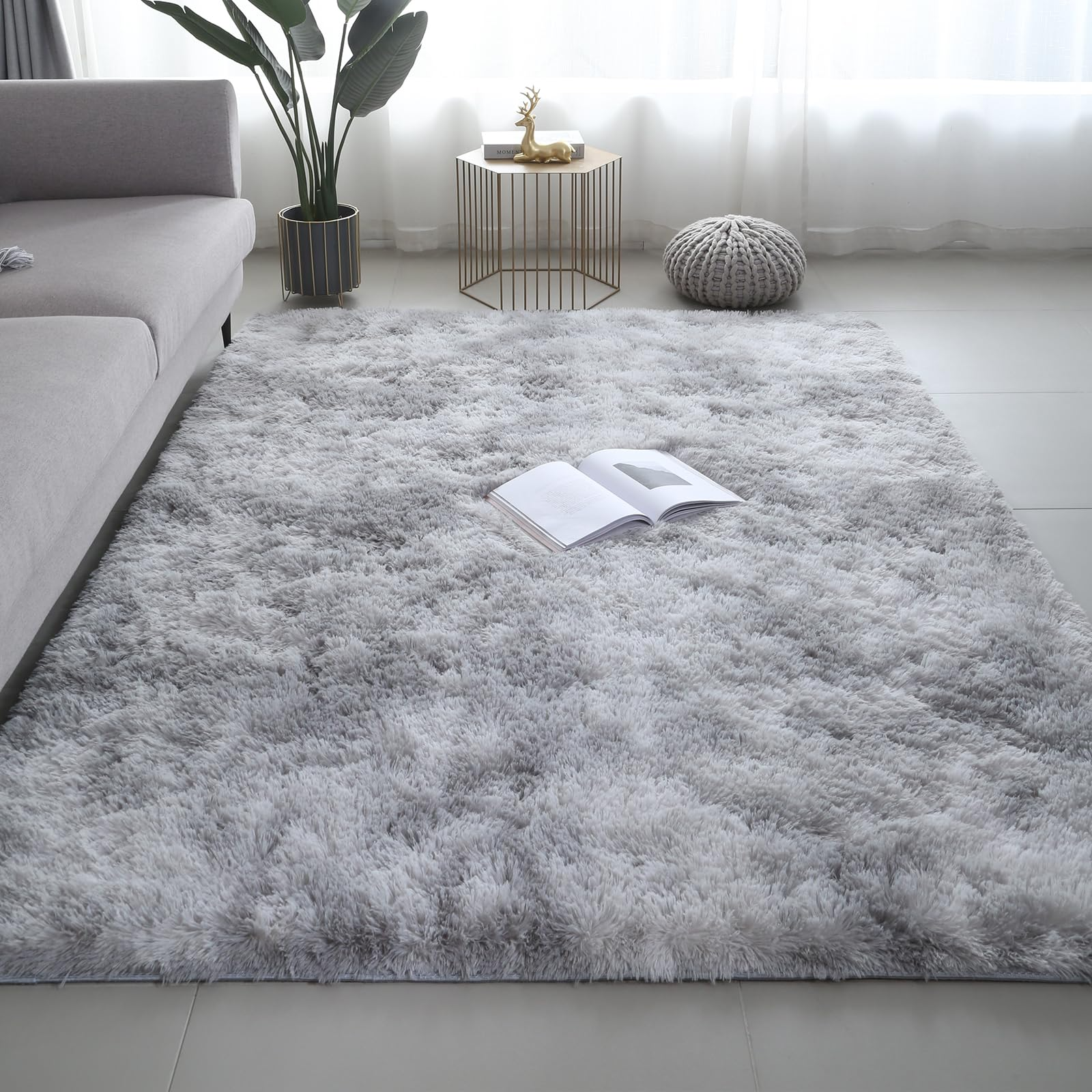 VIKAMA Ultra-Soft Puffy Rug, B - Home Goods Bathroom Rugs のレビューと価格