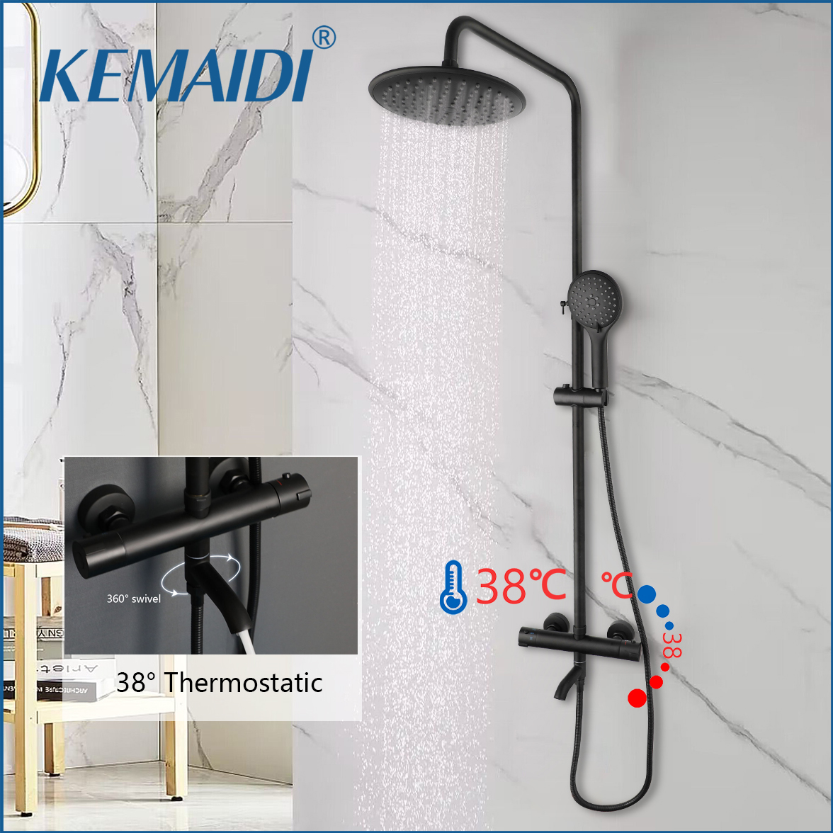 KEMAIDI Thermostatic Shower Se - Home Bathroom Taps のレビューと価格