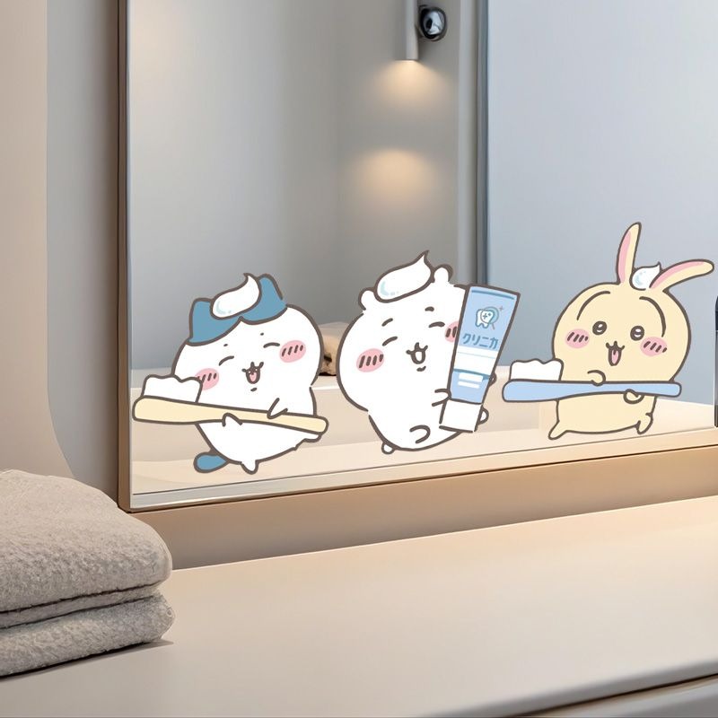 Hot Chiikawa Mirror Stickers S - Home Bathroom Vanity のレビューと価格