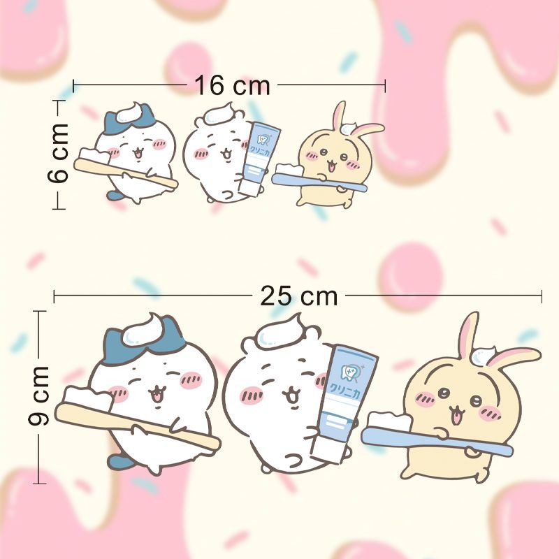 Hot Chiikawa Mirror Stickers S - Home Bathroom Vanity のレビューと価格