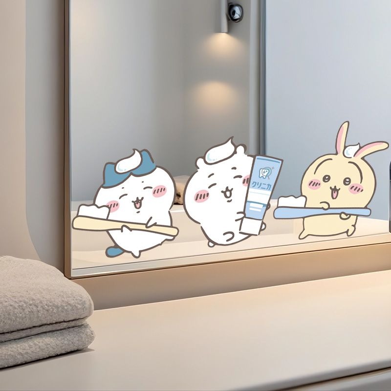 Hot Chiikawa Mirror Stickers S - Home Bathroom Vanity のレビューと価格