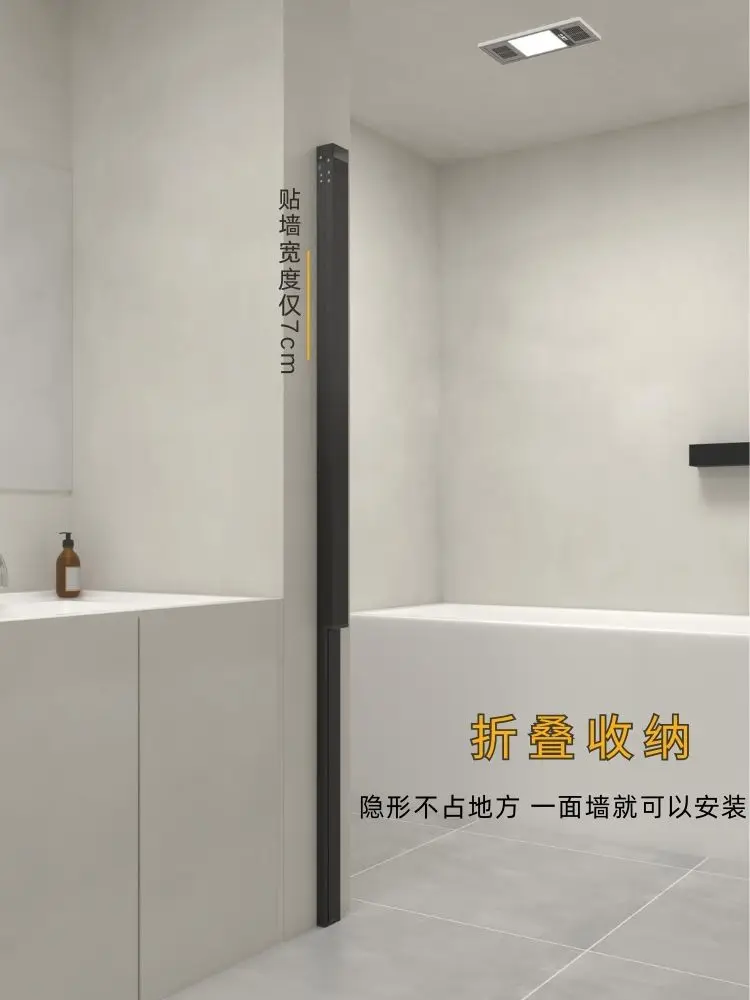 Invisible folding shower curta - Home Bathroom Partition のレビューと価格