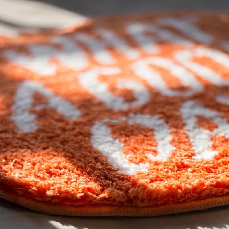 Orange Flocking Floor Rug What - Home Goods Bathroom Rugs のレビューと価格