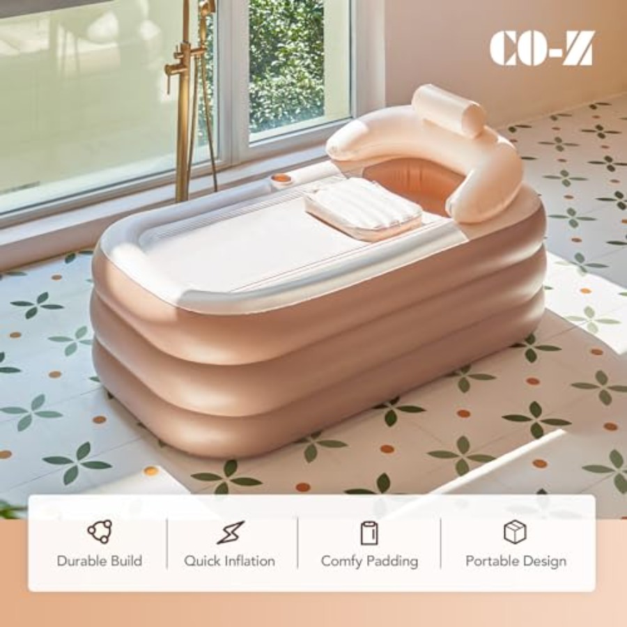 Inflatable Bathtub with Electr - Bathtub Pillow Inflatable のレビューと価格