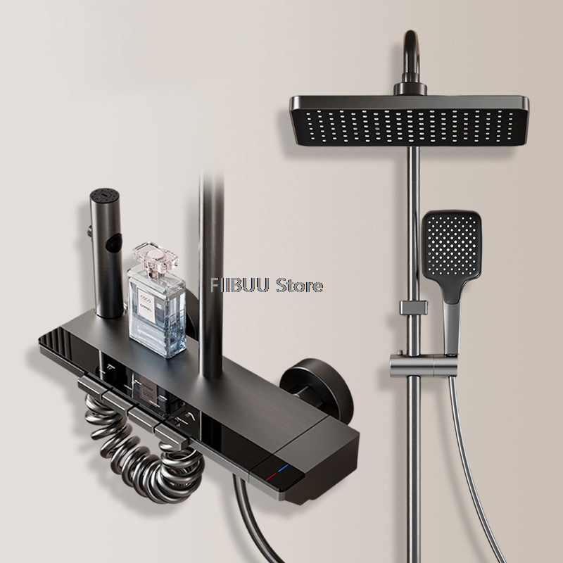 LED Display Shower System With - Home Outlet Bathroom のレビューと価格