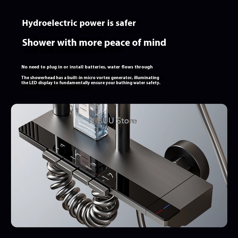 LED Display Shower System With - Home Outlet Bathroom のレビューと価格
