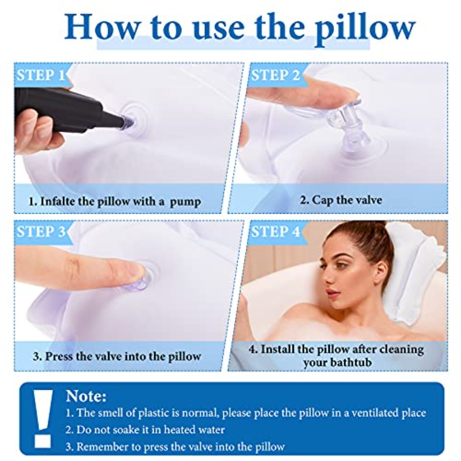 Inflatable Bath Pillow for Tub - Bathtub Pillow Inflatable のレビューと価格