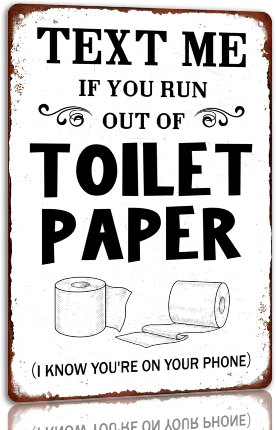 Text Me If You Run Out Of Toil - Home Bathroom Toilet のレビューと価格