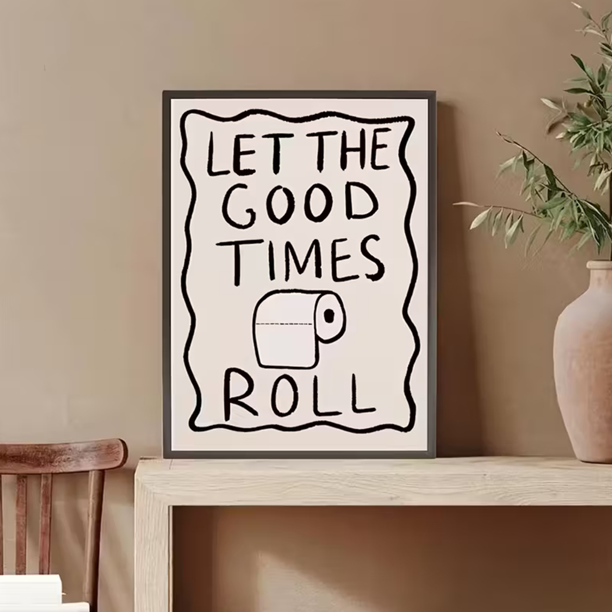 Funny Toilet  Let The G00d Tim - Home Bathroom Wall Decor のレビューと価格