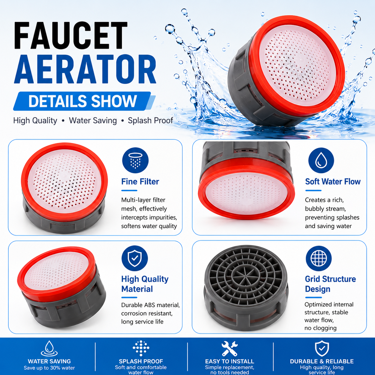 20 Pcs Faucet Aerator,  Flow R - Basin Mixer Tap のレビューと価格