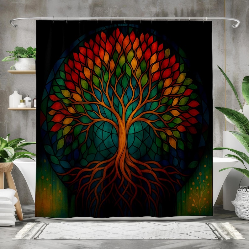 Bohemian Tree of Life Shower C - Home Bathroom Design Ideas のレビューと価格