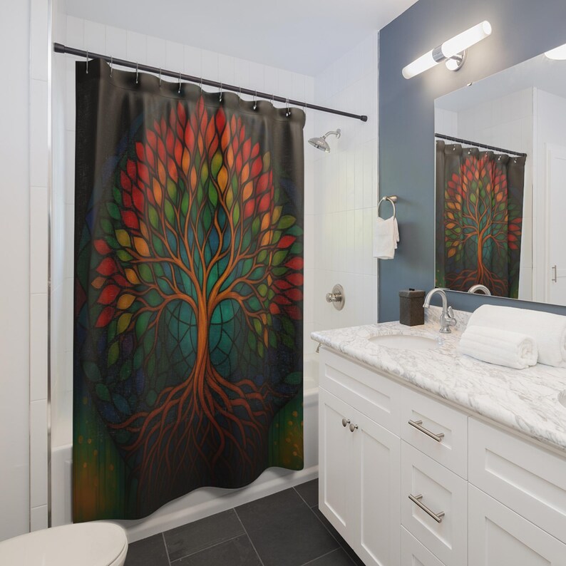 Bohemian Tree of Life Shower C - Home Bathroom Design Ideas のレビューと価格