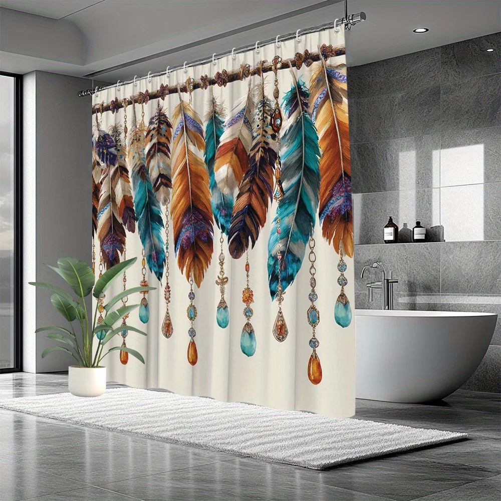 Shower Curtain Set Bohemian St - Home Bathroom Design Ideas のレビューと価格