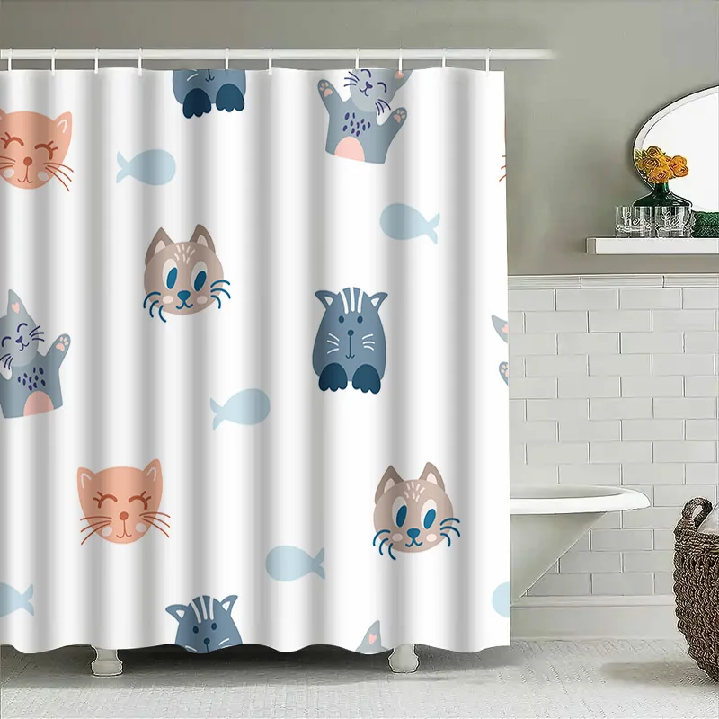 Adorable Cartoon Cat Fish Show - Adorable Home Bathroom Ideas のレビューと価格