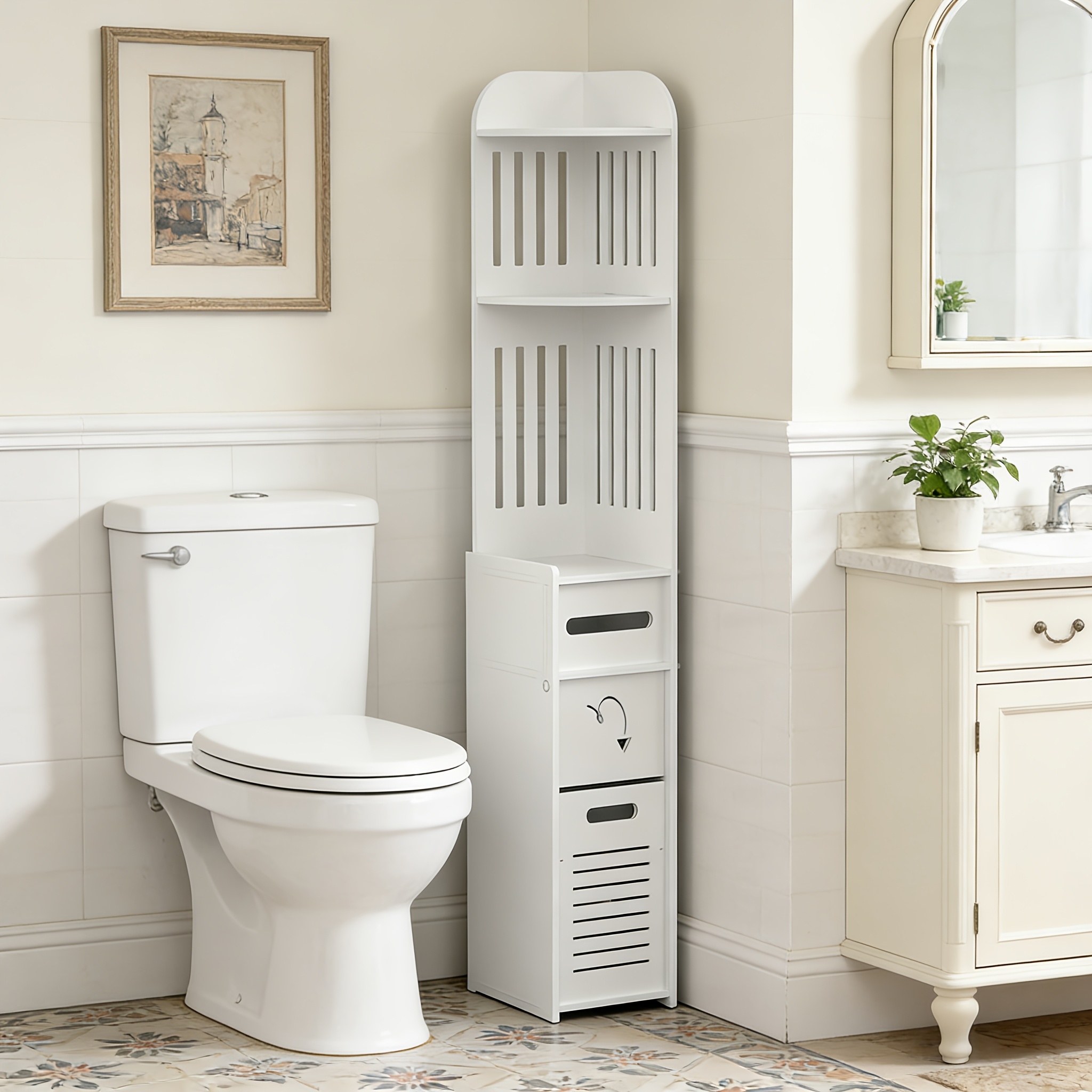 Space-Saving Bathroom Cabinet, - Home Bathroom Toilet のレビューと価格