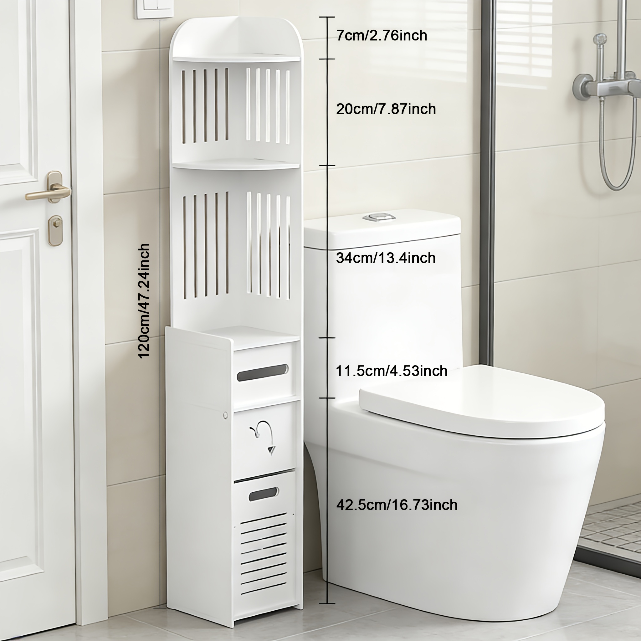 Space-Saving Bathroom Cabinet, - Home Bathroom Toilet のレビューと価格
