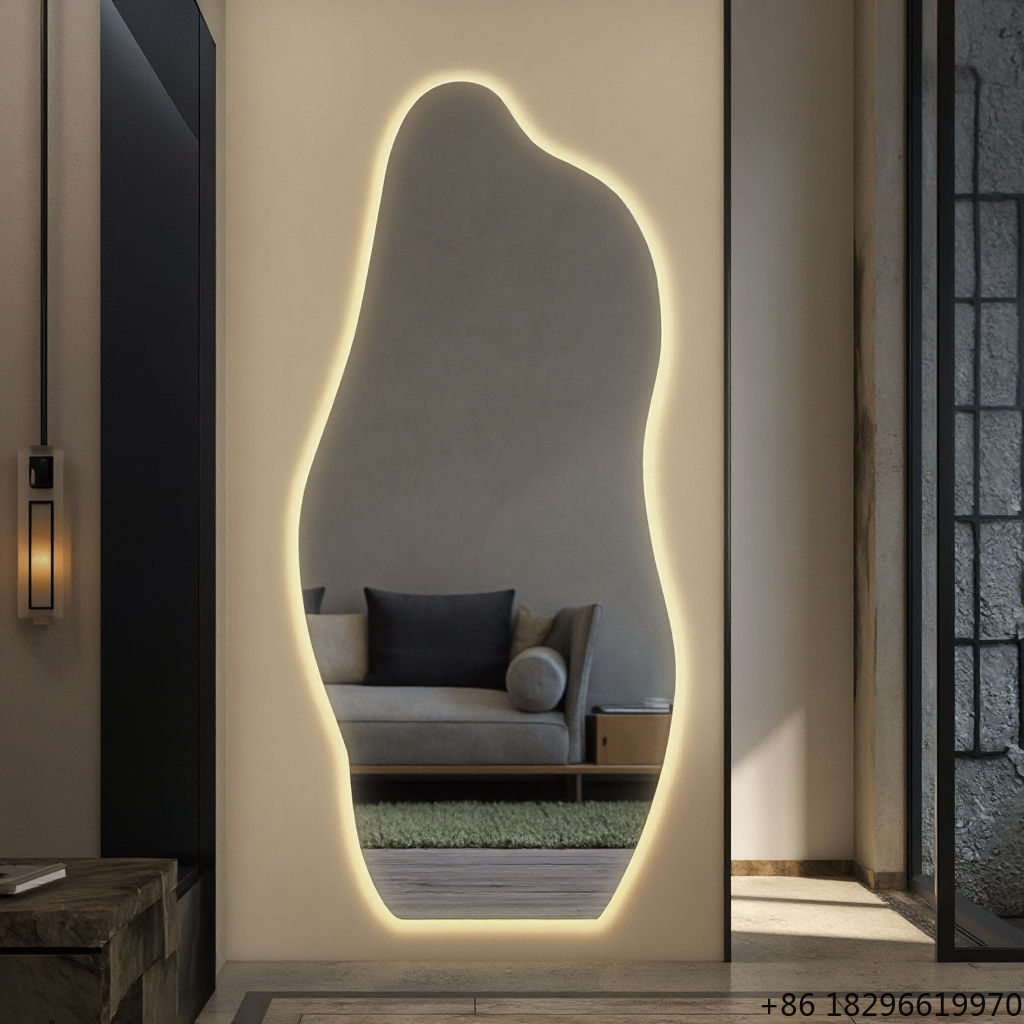 Irregular LED Bathroom Mirror  - Home Bathroom Vanity のレビューと価格