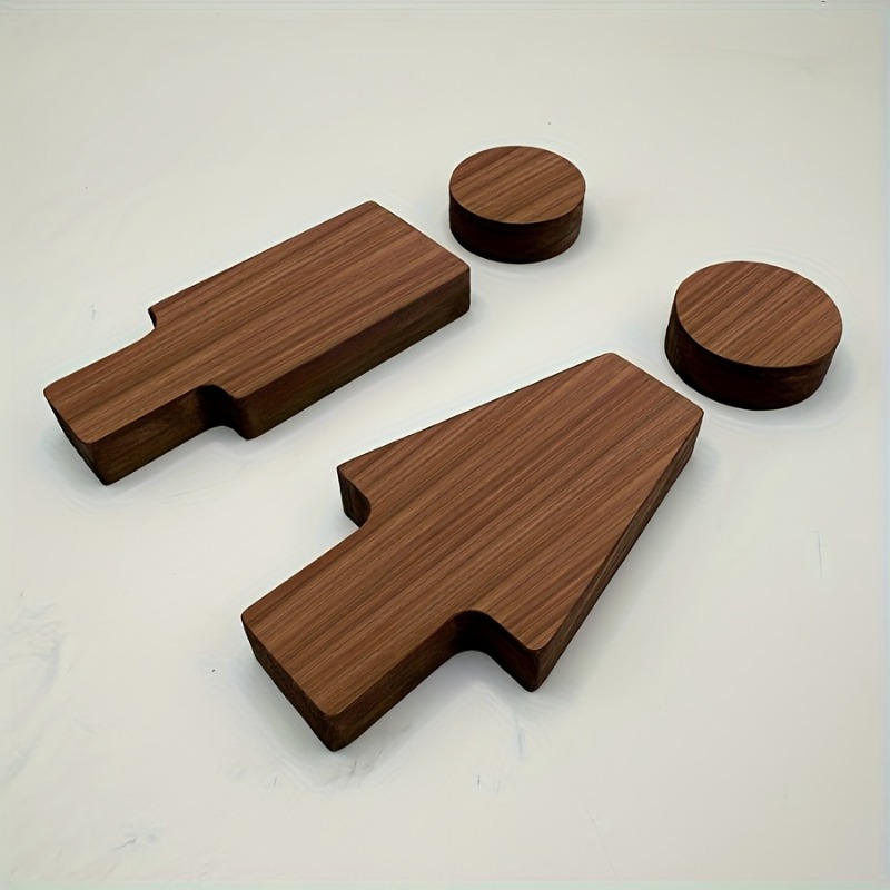 2PCS Wooden Bathroom Sign for  - Home Bathroom Door のレビューと価格
