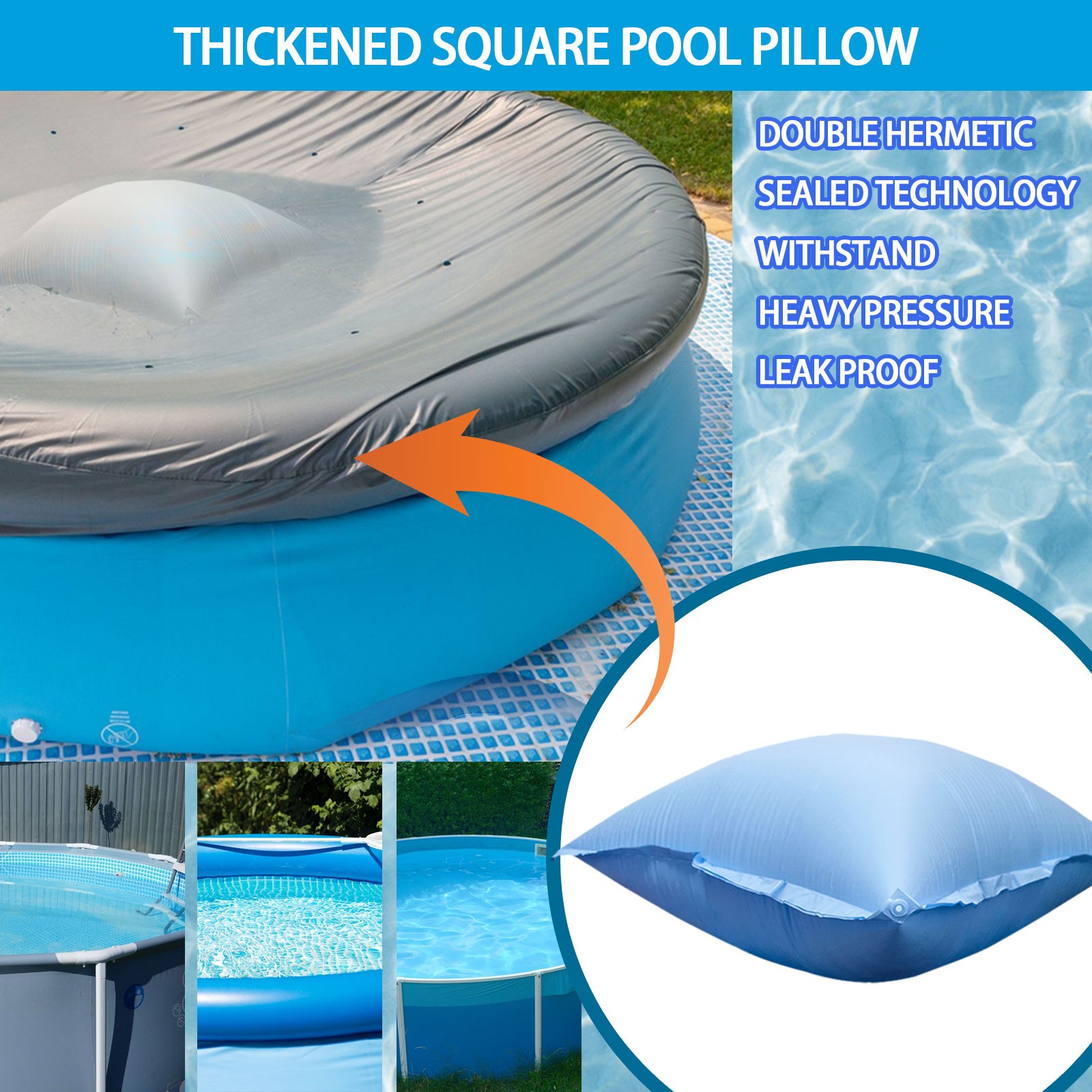 Swimming Pool Winter Pillow Du - Bathtub Pillow Inflatable のレビューと価格