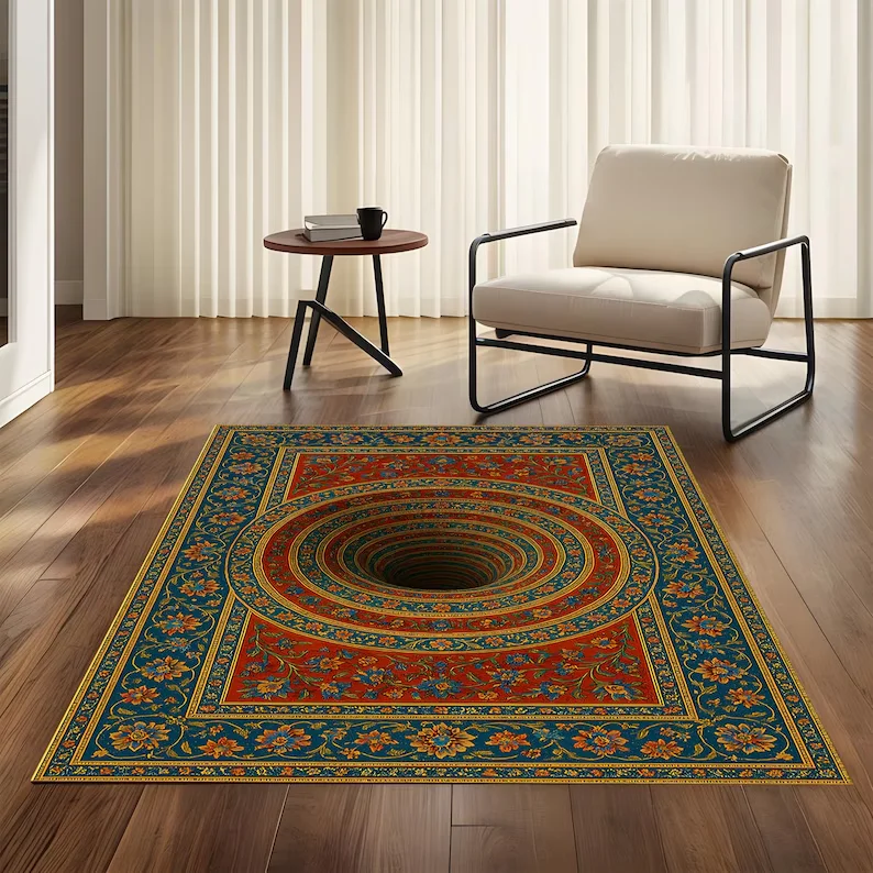 3D Illusion Area Rug with Vort - Home Bathroom Design Ideas のレビューと価格