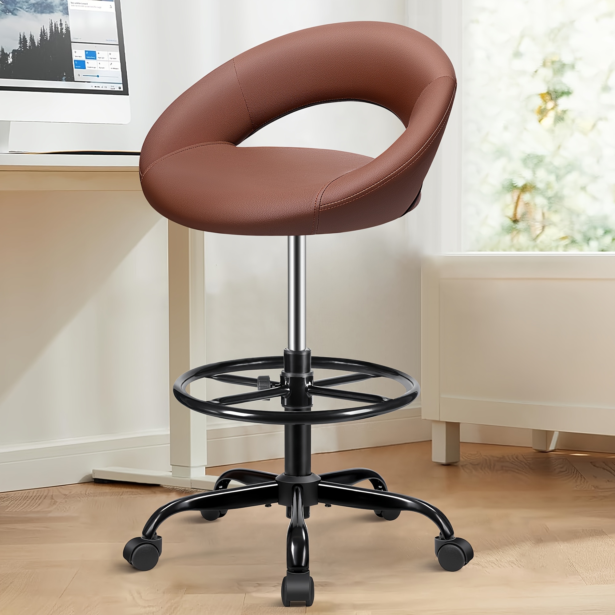 Ergonomic Drafting Chair - PU  - Home & Bathroom Building Products Pte Ltd のレビューと価格