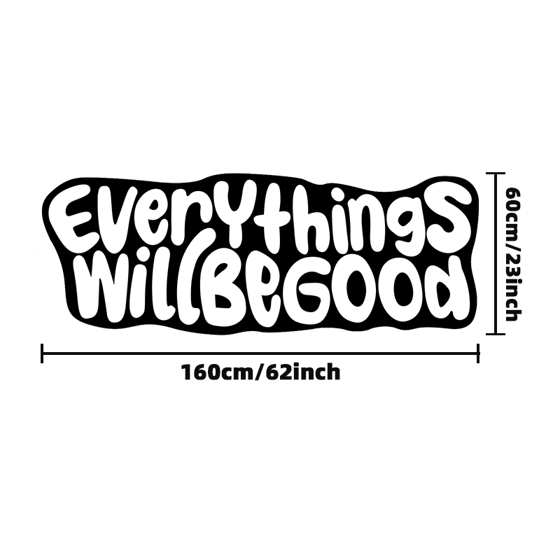 VIKAMA Everything Will Be Good - Home Goods Bathroom Rugs のレビューと価格