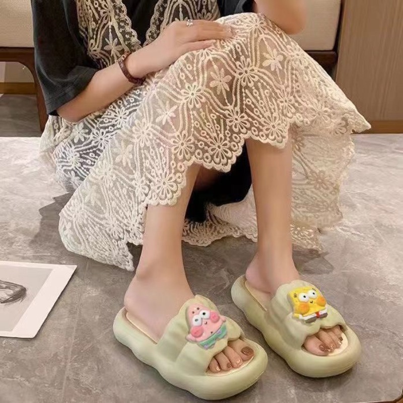 Cute SpongeBo Thick Bottom Sli - Home One Bathroom Accessories のレビューと価格