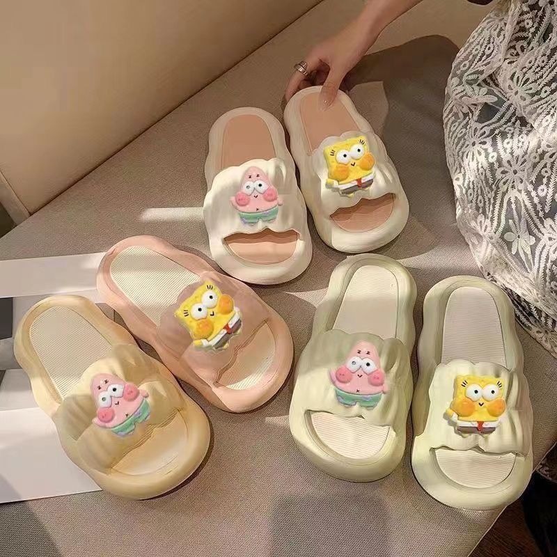 Cute SpongeBo Thick Bottom Sli - Home One Bathroom Accessories のレビューと価格