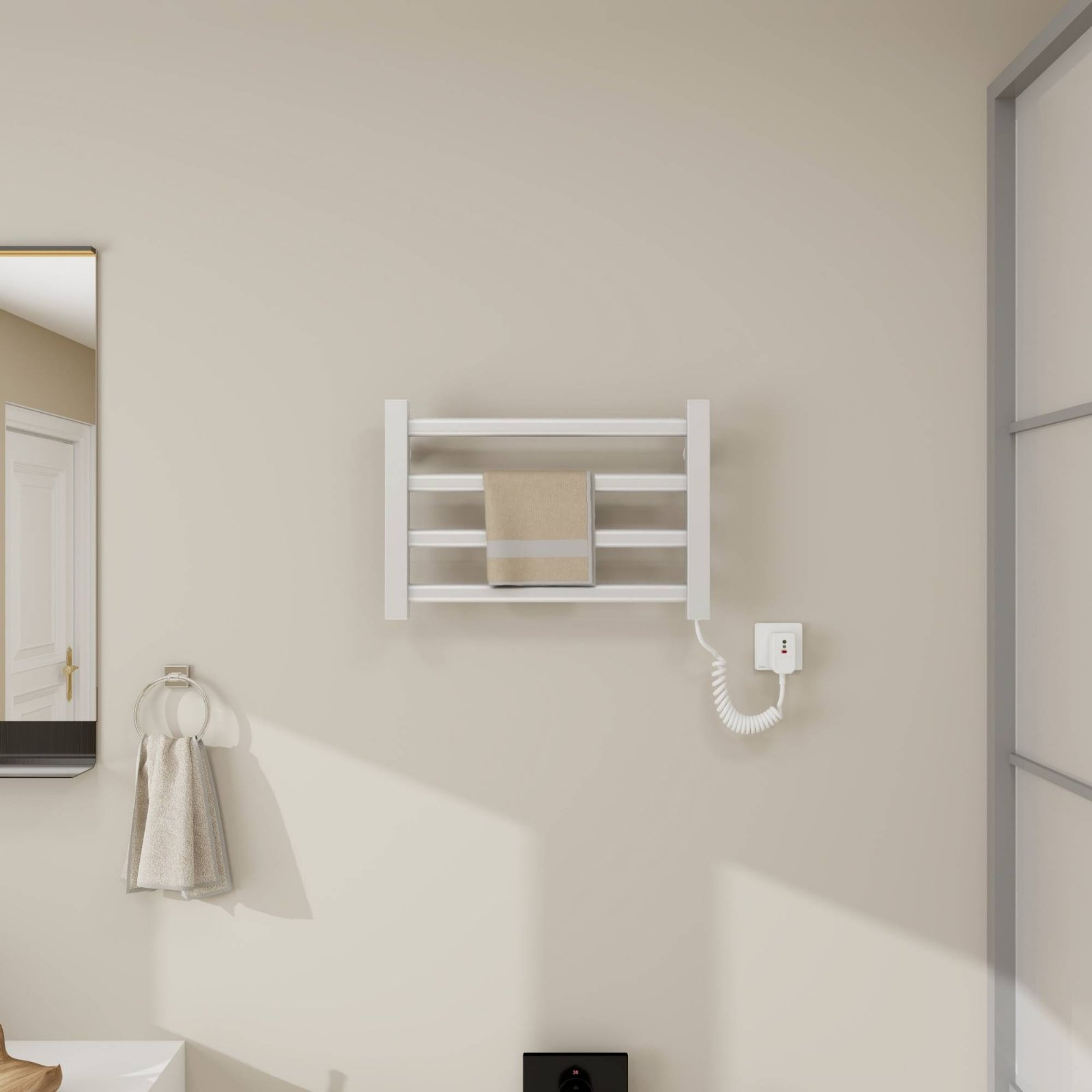 Electric Heated Towel Rack No  - Towel Warmer Electric のレビューと価格
