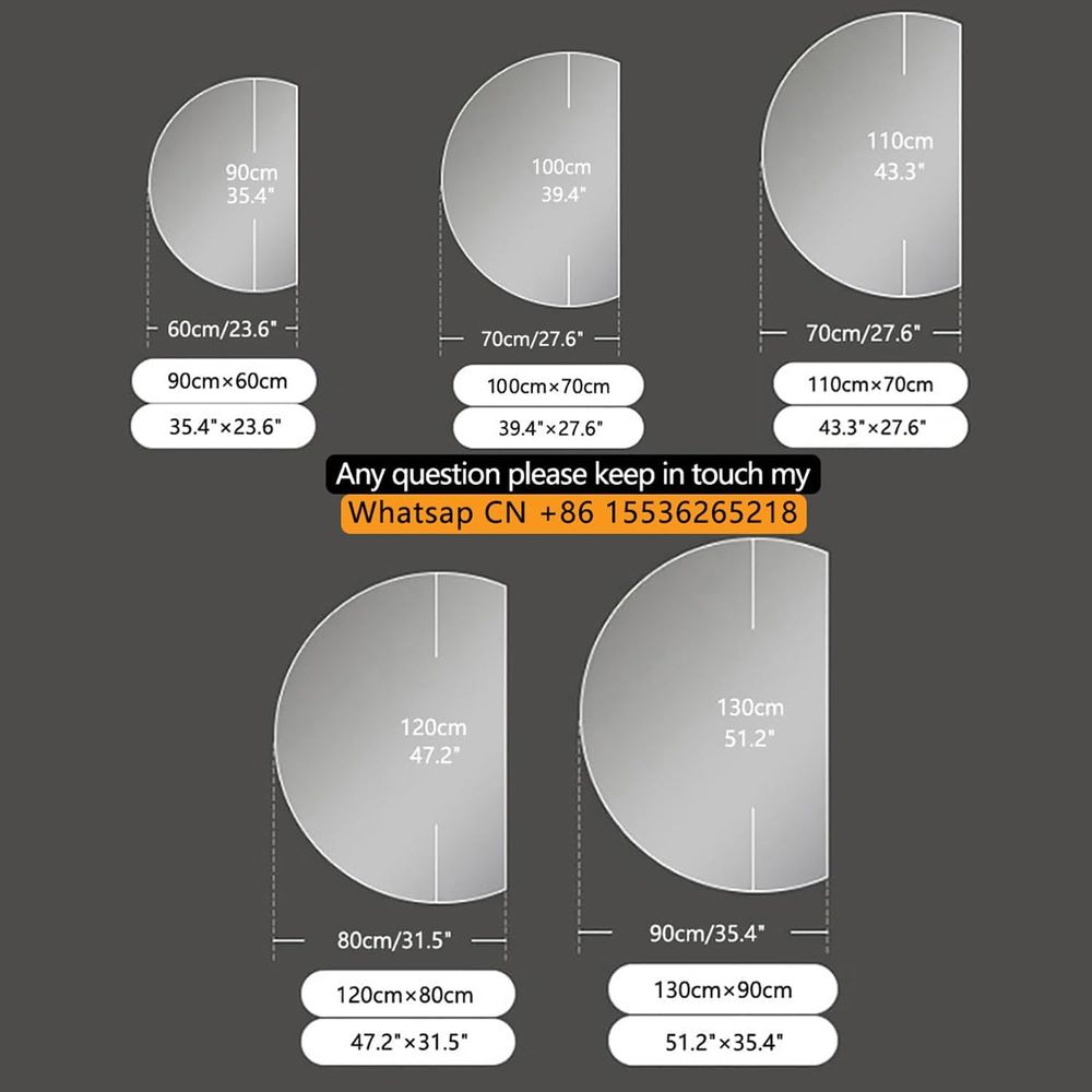 51x35 Semicircle LED Lighted V - Home Bathroom Vanity のレビューと価格