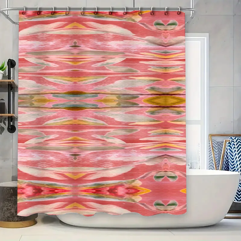 Abstract Watercolor Shower Cur - Home Bathroom Design Ideas のレビューと価格