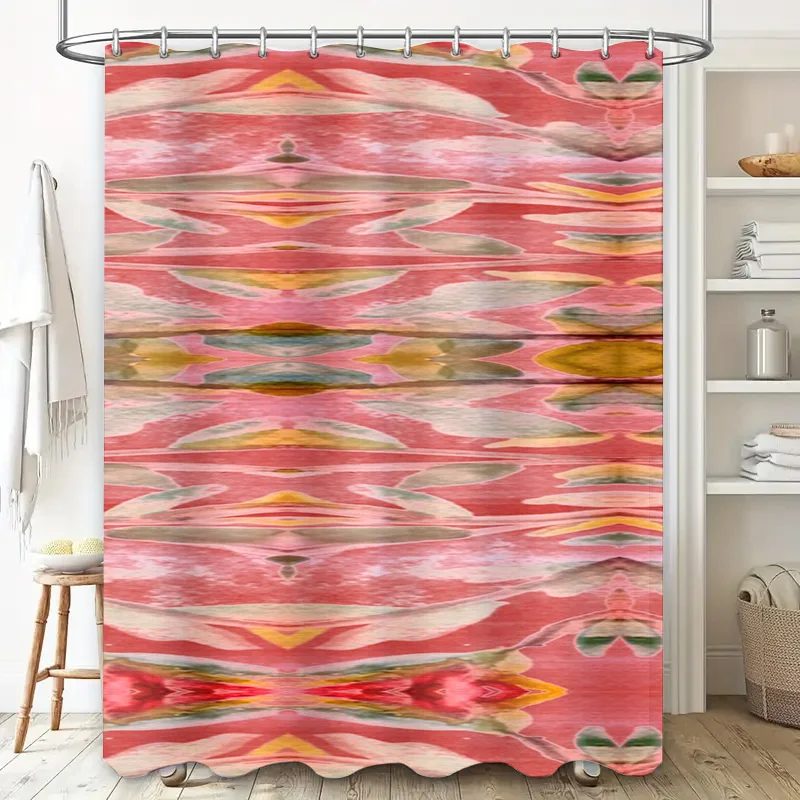 Abstract Watercolor Shower Cur - Home Bathroom Design Ideas のレビューと価格