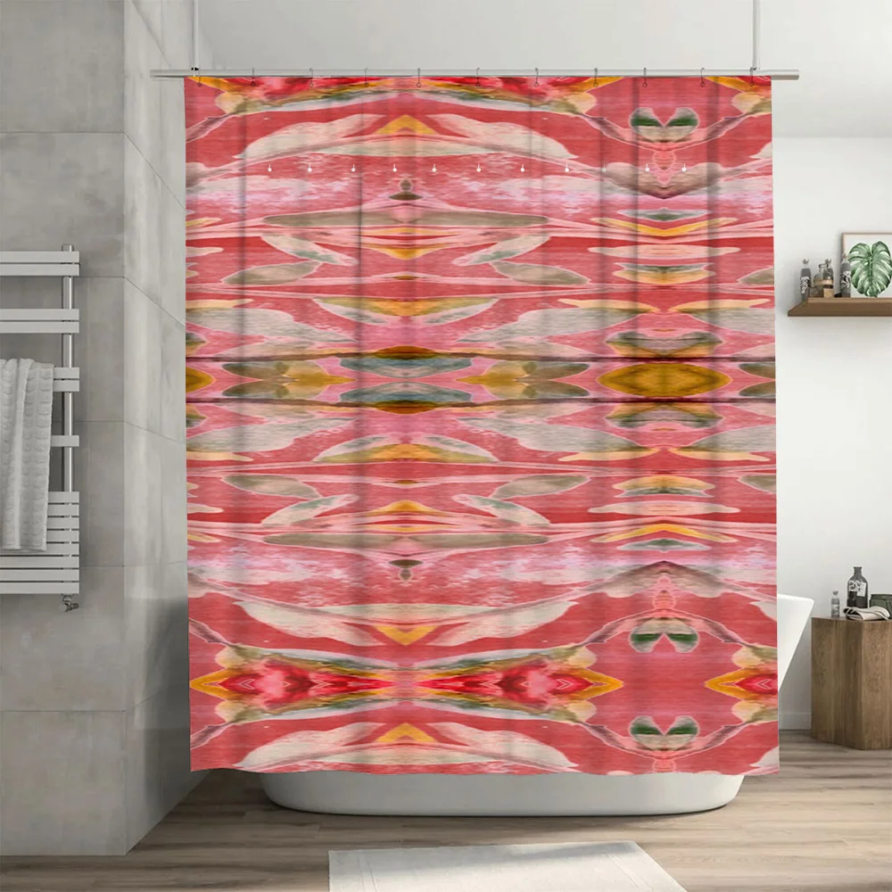 Abstract Watercolor Shower Cur - Home Bathroom Design Ideas のレビューと価格