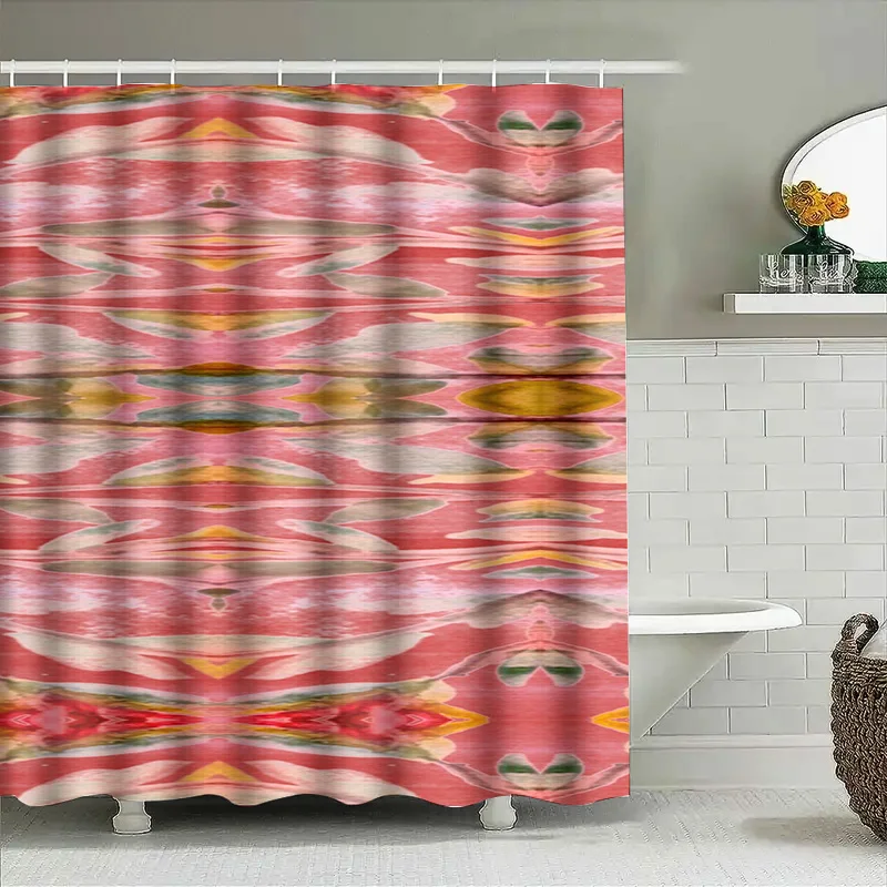 Abstract Watercolor Shower Cur - Home Bathroom Design Ideas のレビューと価格