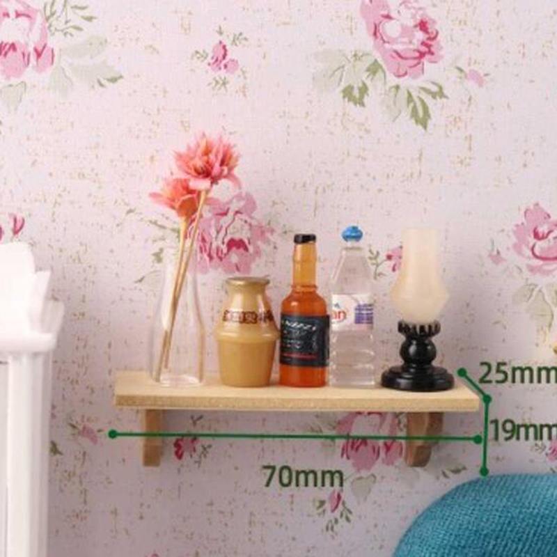 🛒1pcs 1:12 Dollhouse Wood Wall - Home Bathroom Wall Decor のレビューと価格