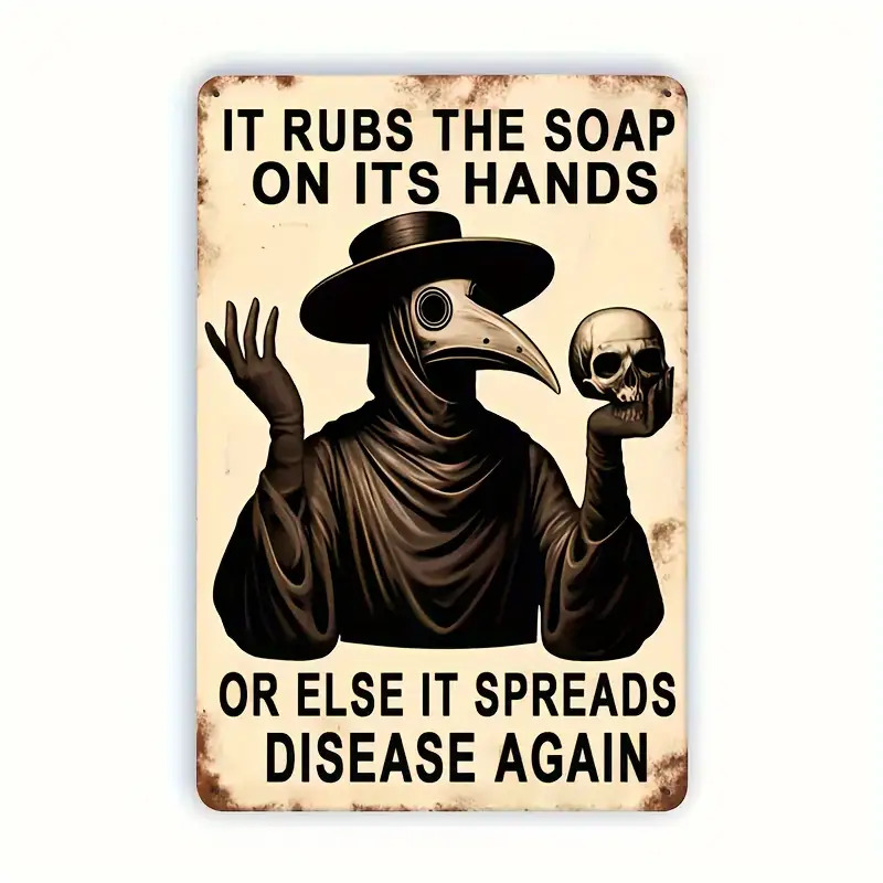 Vintage Hand Washing Reminder, - Home Bathroom Wall Decor のレビューと価格