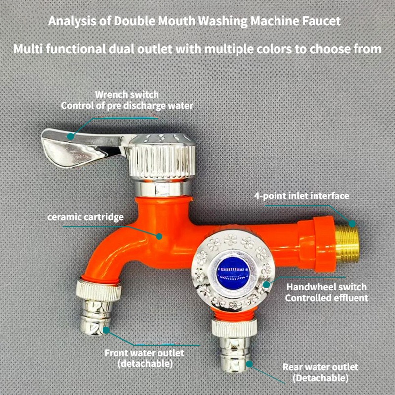 Faucet Double Outlet Dual Cont - Home Outlet Bathroom のレビューと価格