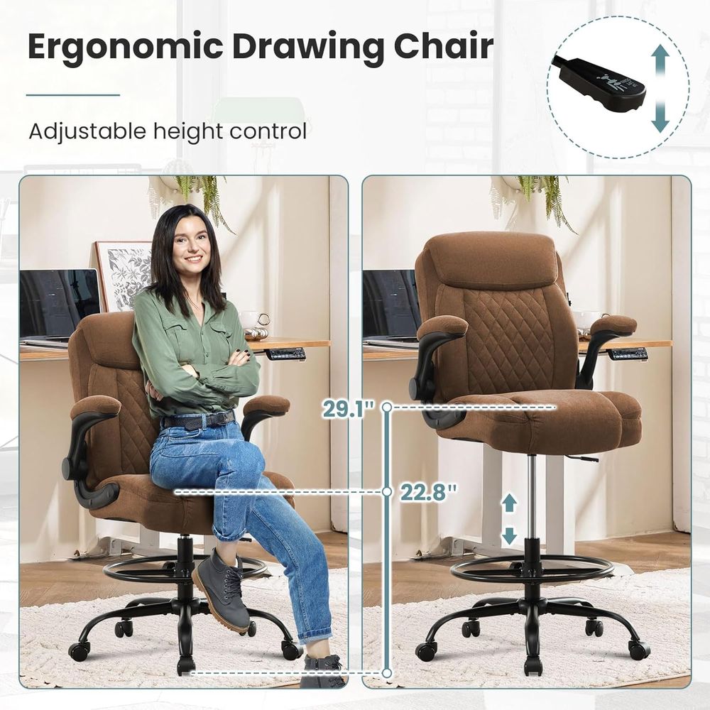 Tall Drafting Chair Height Adj - Home & Bathroom Building Products Pte Ltd のレビューと価格
